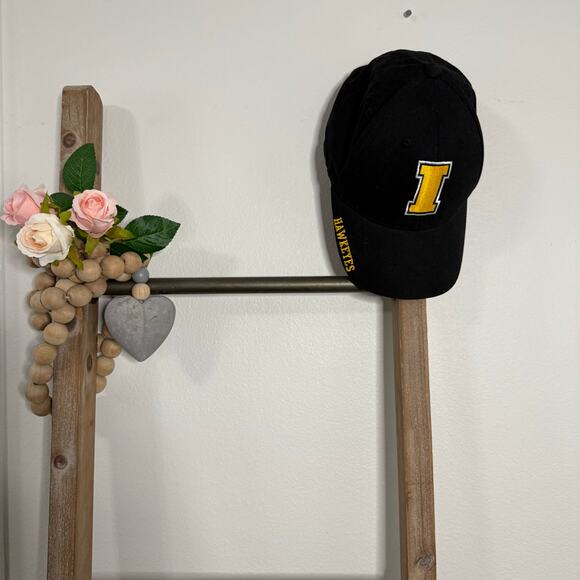 Russell Iowa Hawkeye Black and Gold Adjustable Hat - Picture 1 of 7